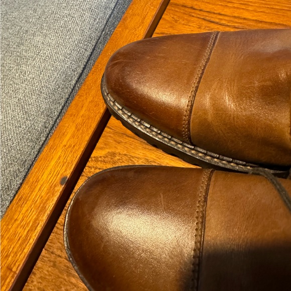 Brown leather cap toe boots - Johnston & Murphy - 9.5 US mens - Picture 9 of 11